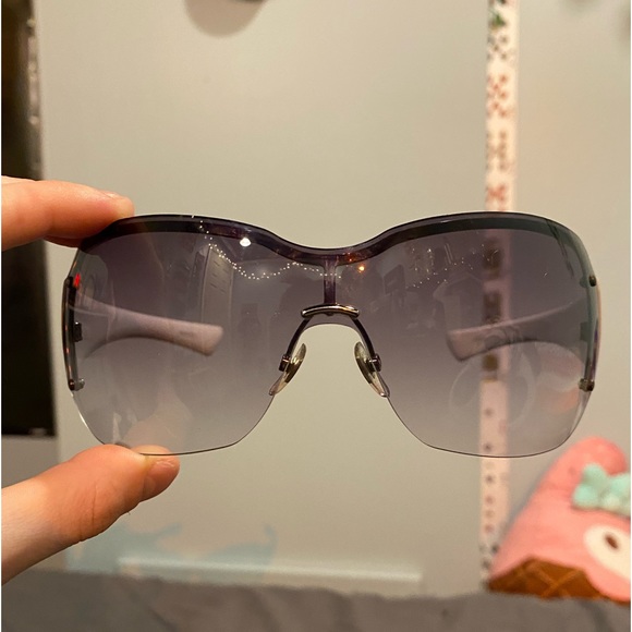White Y2k Gucci shields main image 7